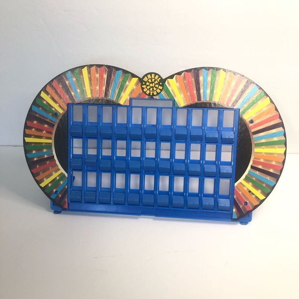 wheel of fortune 1985 junior edition replacement letter board stand pressman‎